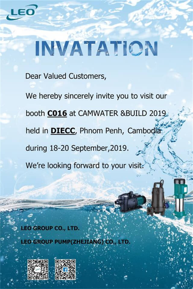 Invitation of CAMWATER & BUILD 2019
