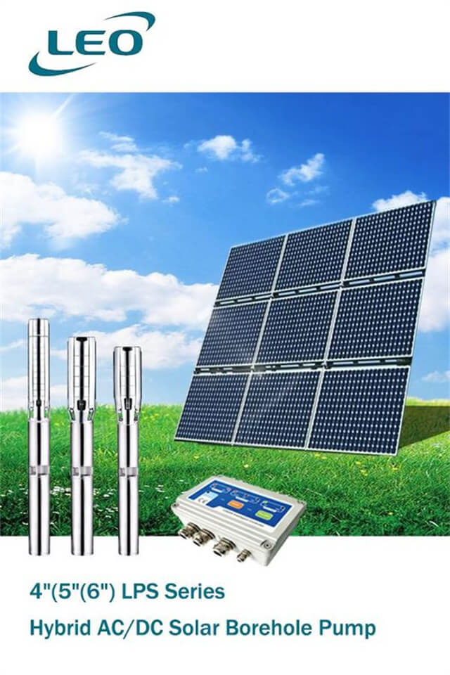4(5(6) LPS Series - Hybrid ACDC Solar Borehole Pump