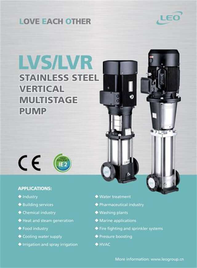 LVS/ VIR Stainless Steel Vertical Multistage Pump