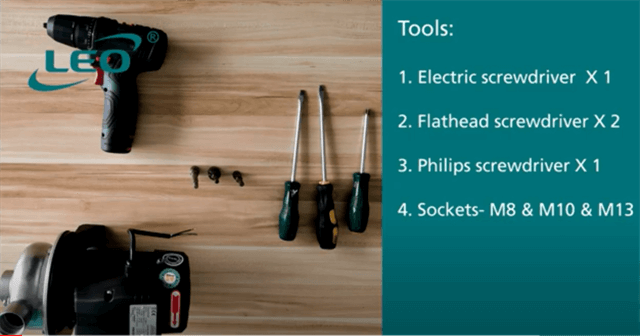 LEO Pump Assembly: ABK50D - Semi-open Impeller Stainless Steel Centrifugal Pump