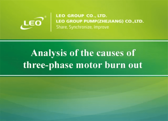 The Causes of Three-phase Motor Burn Out