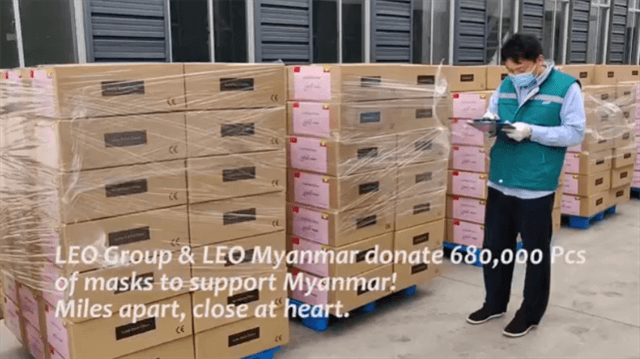 LEO Group & LEO Myanmar Donate 680,000 to Support Myanmar